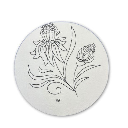 Flower Peel and Stick Sheets for Embroidery- set of 5 Sheets