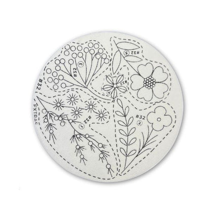 Flower Peel and Stick Sheets for Embroidery- set of 5 Sheets
