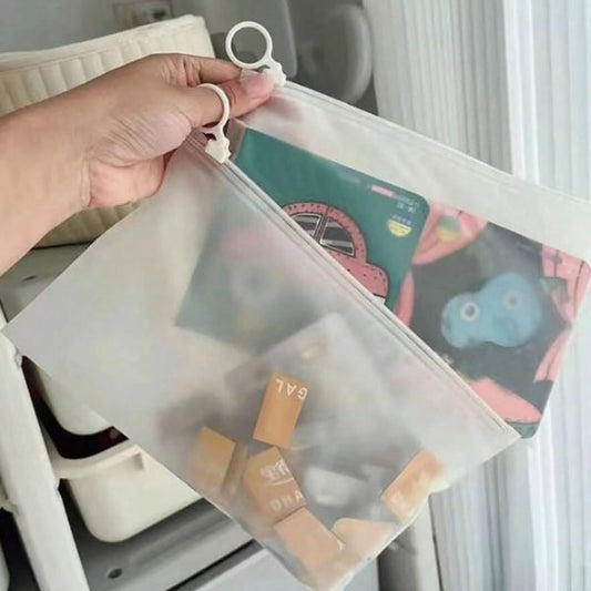 Frosted Waterproof Storage Bags- Set of 5