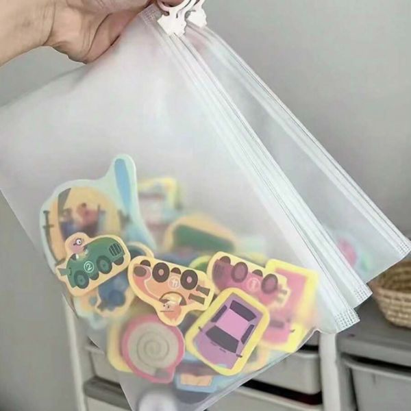 Frosted Waterproof Storage Bags- Set of 5