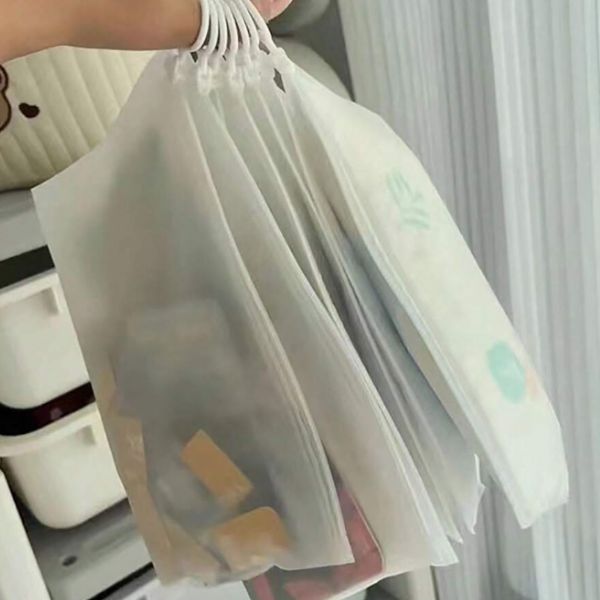 Frosted Waterproof Storage Bags- Set of 5