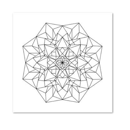 Geometric Mandalas Adult Colouring In Book, 48 Page