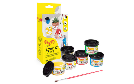 Jovi Acrylic Paint Set, 6 x 55ml