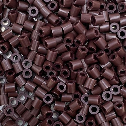 Red and Brown Iron on Beads Hama Perler Fuse beads Scribble and