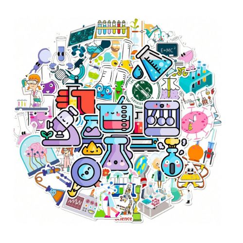 Science Stuff Sticker Arts & Crafts | Science Stickers | Shop Online Now – Scribble and Scratch