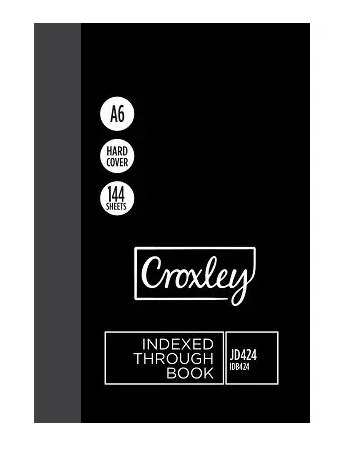 A6 Index Book Hard Cover, 144 pages