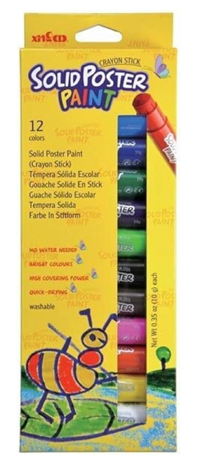 Poster Paint Sticks, set of 12