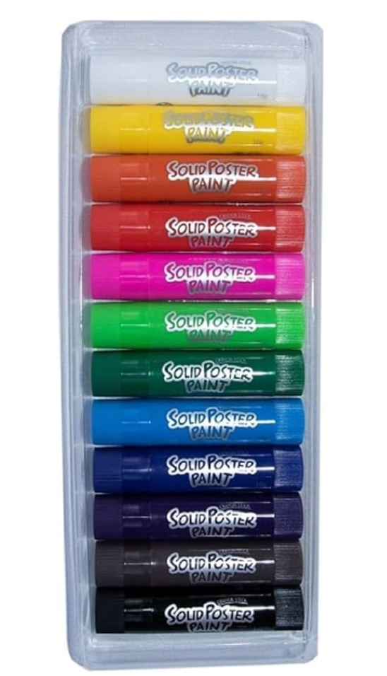 Poster Paint Sticks, set of 12