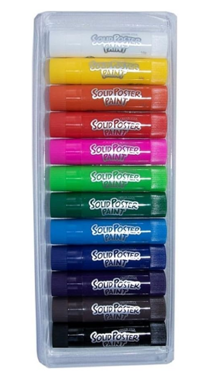 Poster Paint Sticks, set of 12