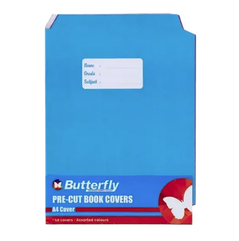 Butterfly A4 precut book covers, set of 10