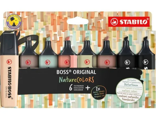 Stabilo Boss Original NatureColors - Pack of 8