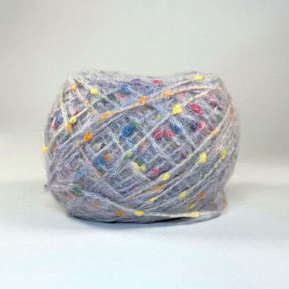 Mohair polka dot wool, Purple, 50g