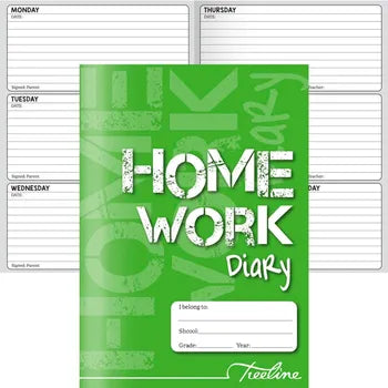 A5 Homework Diary, 3 days per page