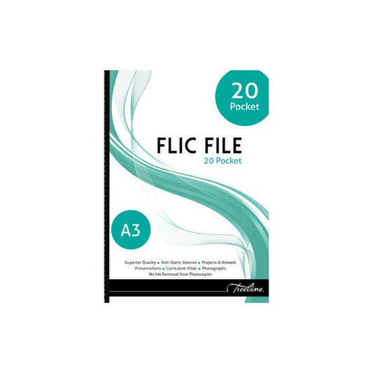 Treeline 20 Pocket A3 Flip File