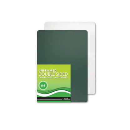 Treeline A4 unframed Double sided Chalkboard and Whiteboard