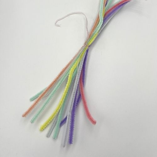 Assorted Pastel Coloured Pipe Cleaners - Scribble and Scratch