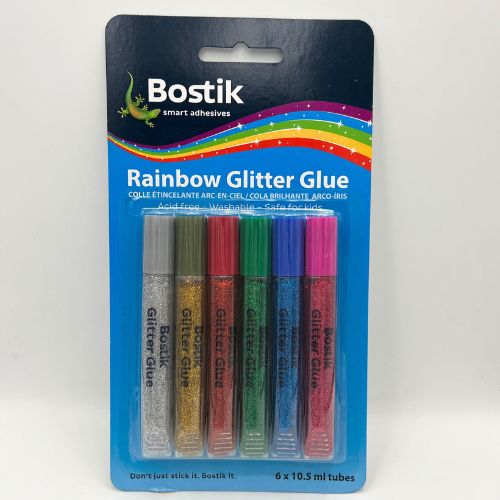 Bostik Rainbow Glitter Glue 6's - Scribble and Scratch