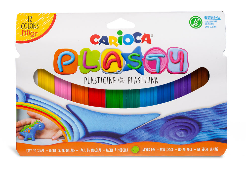 Shop online | Carioca Modelling Clay, 12 colours, 150g – Scribble and ...