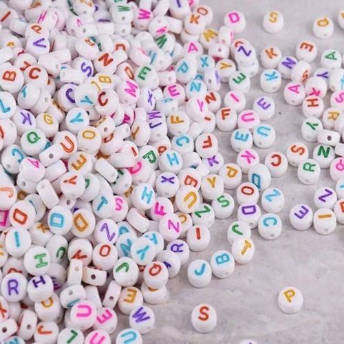 Colourful Letter Beads, 200 pieces - Scribble and Scratch