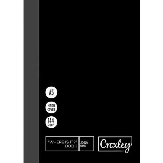 A5 Index Book Hard Cover, 144 pages