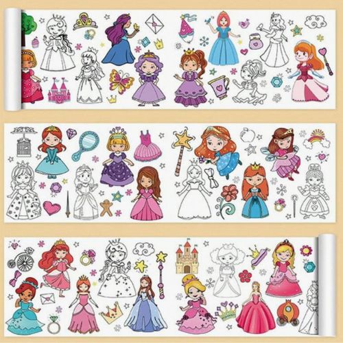 3 Princess Colouring In Arts and crafts | 3 meter princess colouring in | Shop now! – Scribble ...