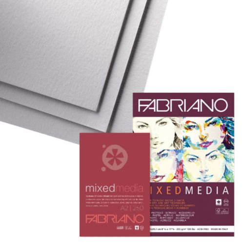 Fabriano Mixed Media Pads- A4, 12 sheet - Scribble and Scratch