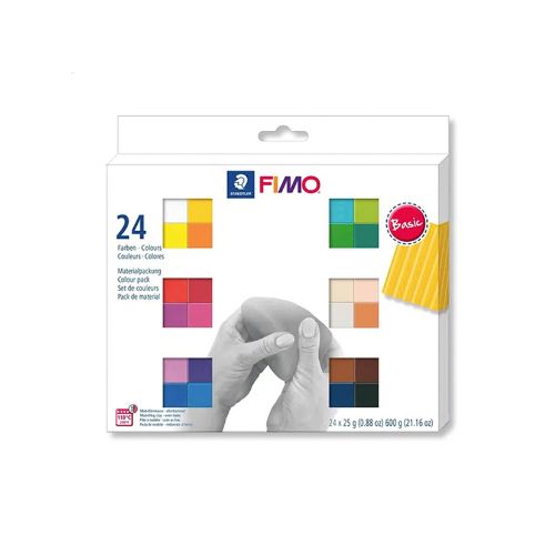 FIMO Staedtler Soft Modelling Clay, Set of 24 - Scribble and Scratch