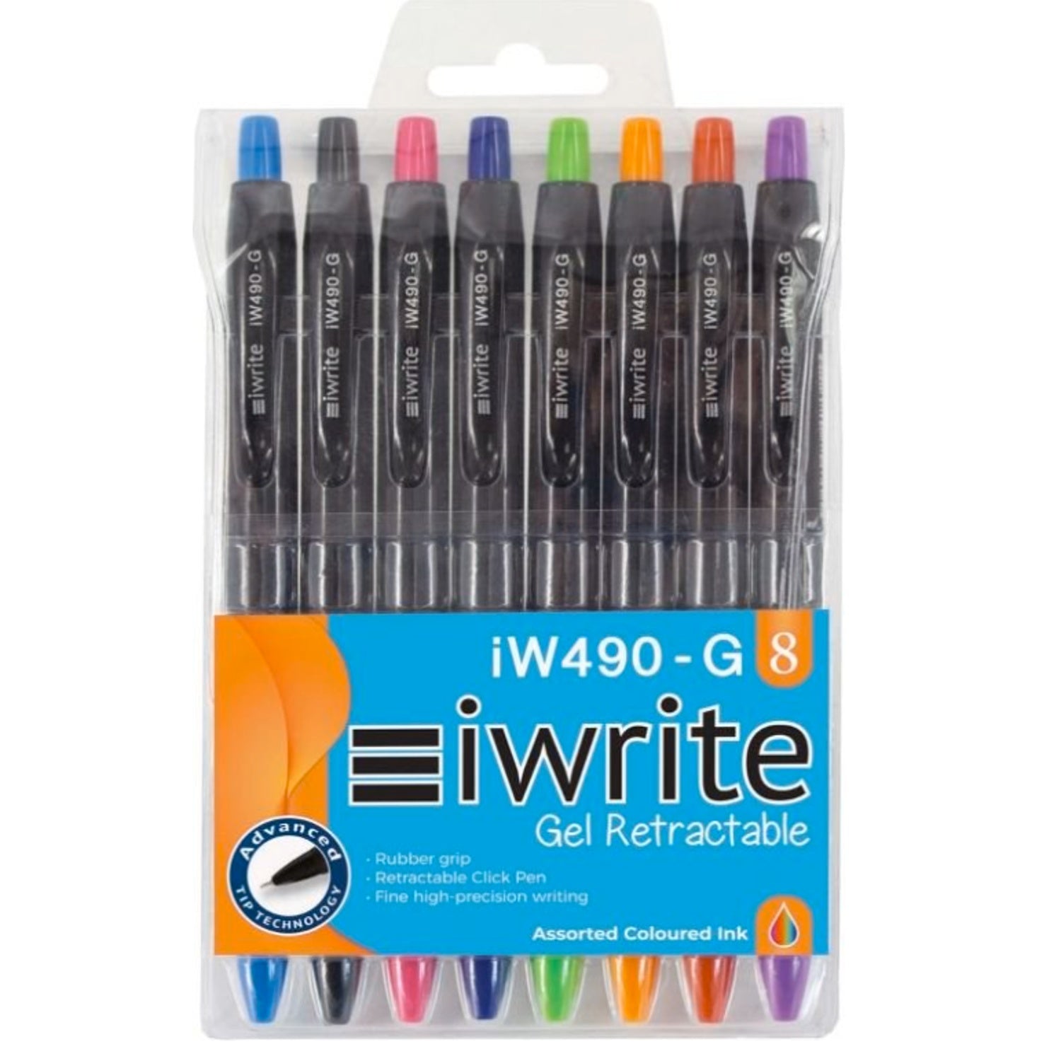 Iwrite Gel Retractable Coloured Pens