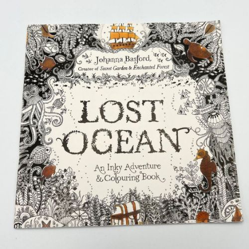 Lost ocean adult colouring in book - Scribble and Scratch