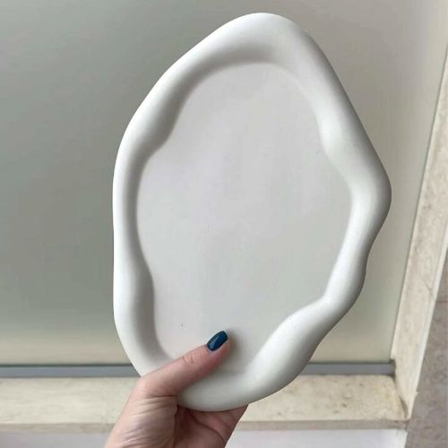 Organic Oval Shape Silicone Mould, Large - Scribble and Scratch
