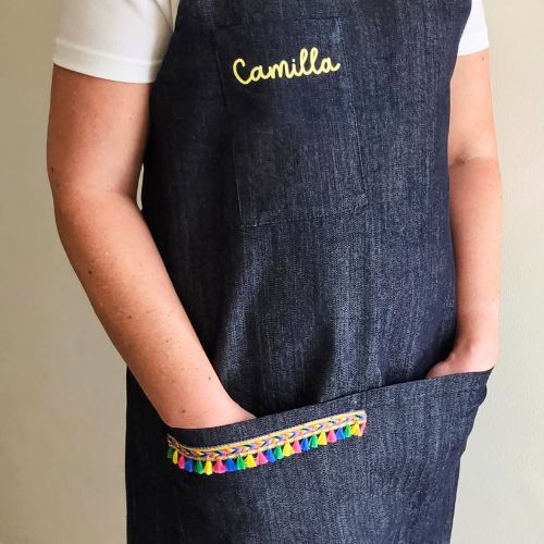 Personalised Multi-pocket Adult Apron - Scribble and Scratch