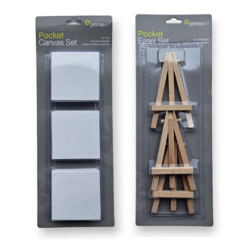 Pocket Set Mini Canvas & Easel - Scribble and Scratch