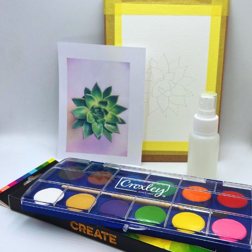 Rockrose DIY Watercolour Paint Kit - Scribble and Scratch