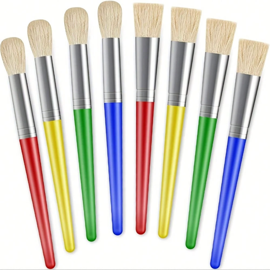 Large Kids Paint Brush - Round or Flat