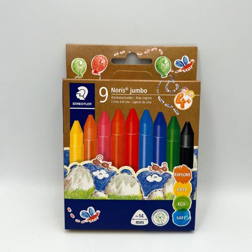 Staedtler Noris Super Jumbo Wax Crayons - 9's - Scribble and Scratch