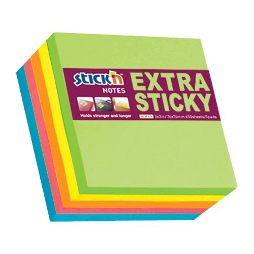 Stick'n Extra Sticky Neon Cube