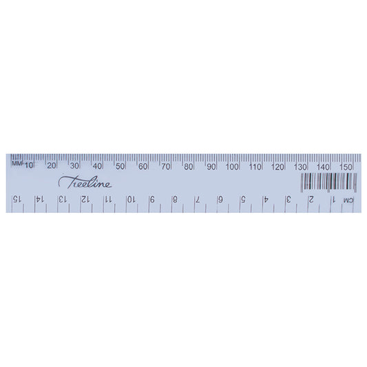 Treeline 15cm Rulers Clear - Scribble and Scratch