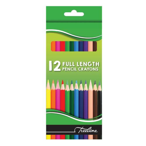 Treeline Coloured Pencil Crayons, set of 12 - Scribble and Scratch